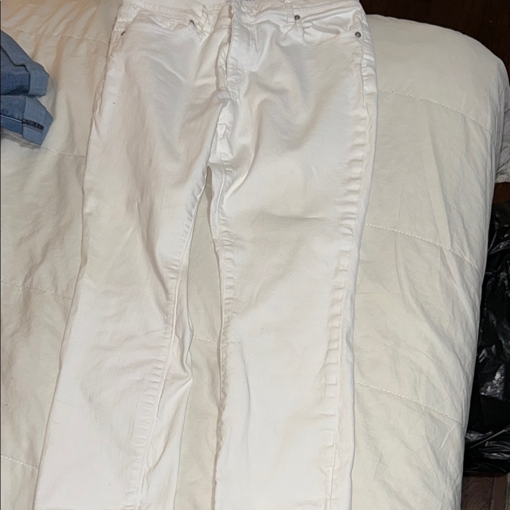LOFT Cream Denim Pants